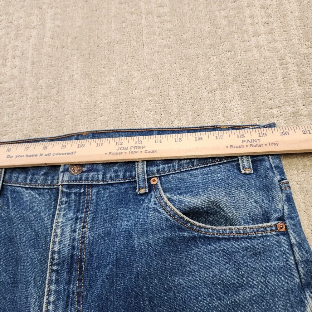 Vintage Levis 505 Jeans Men 38x34 READ* Orange Tab Denim Straight Leg Whiskers